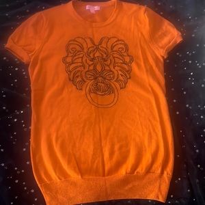 Lilly Pulitzer orange graphic short sleeved top
